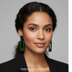 Acrylic hollow earrings