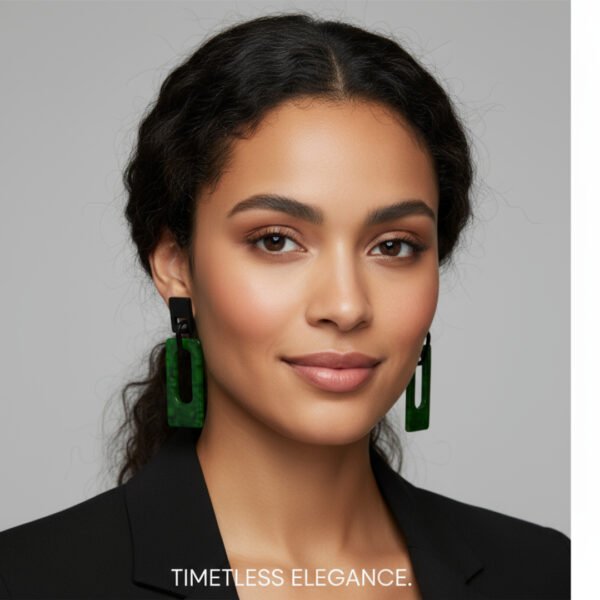 Acrylic hollow earrings