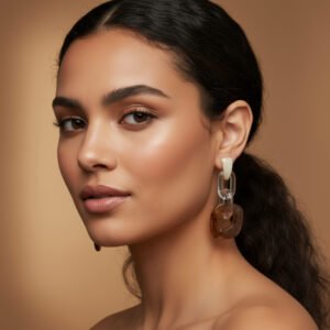 Exaggeration design dangle earrings