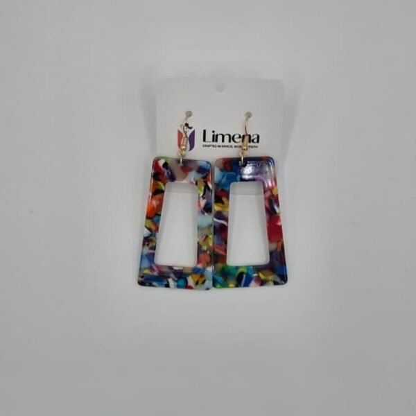 Cute colorful geometric square shaped - Image 5