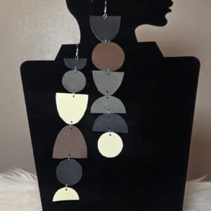 The “mosaic” statement drops Genuine leather, modern boho, geometric stack